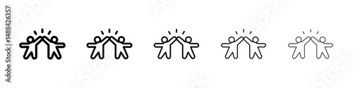 Friends icon concept. graphic design, logo, Web, UI.