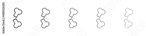 Fracture icon concept. graphic design, logo, Web, UI.