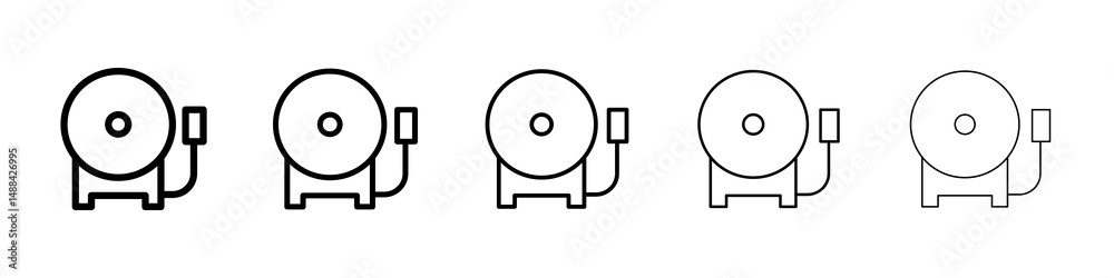 Fire alarm icon concept. graphic design, logo, Web, UI. Fire alarm icon concept. graphic design, logo, Web, UI.