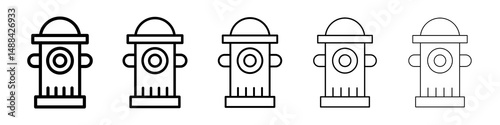Fire hydrant icon concept. graphic design, logo, Web, UI.