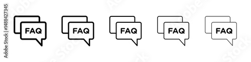 FAQs icon concept. graphic design, logo, Web, UI.