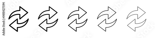 Free Download Exchange icon concept. graphic design, logo, Web, UI. - GFXLoad