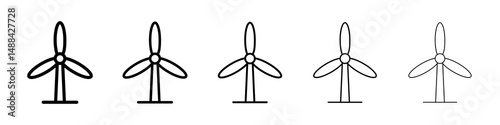 Eolic energy icon concept. graphic design, logo, Web, UI.
