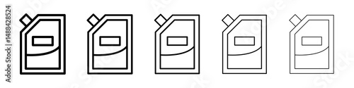 Doy pack pouch icon concept. graphic design, logo, Web, UI.
