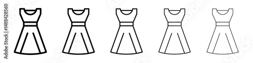 Dress icon concept. graphic design, logo, Web, UI.