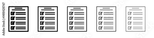 Document verification icon concept. graphic design, logo, Web, UI.