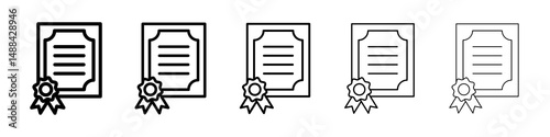 Diploma icon concept. graphic design, logo, Web, UI.