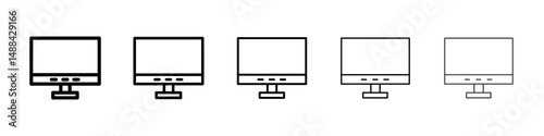 Desktop icon concept. graphic design, logo, Web, UI.