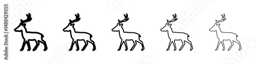 Deer icon concept. graphic design, logo, Web, UI.