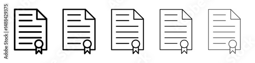 Declarations icon concept. graphic design, logo, Web, UI.