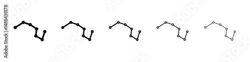 Constellation icon concept. graphic design, logo, Web, UI.