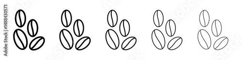 Coffee beans icon concept. graphic design, logo, Web, UI.