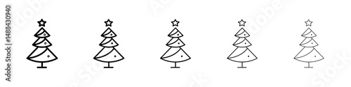Christmas tree icon concept. graphic design, logo, Web, UI.