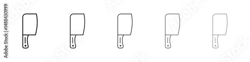 Chopper knife icon concept. graphic design, logo, Web, UI.