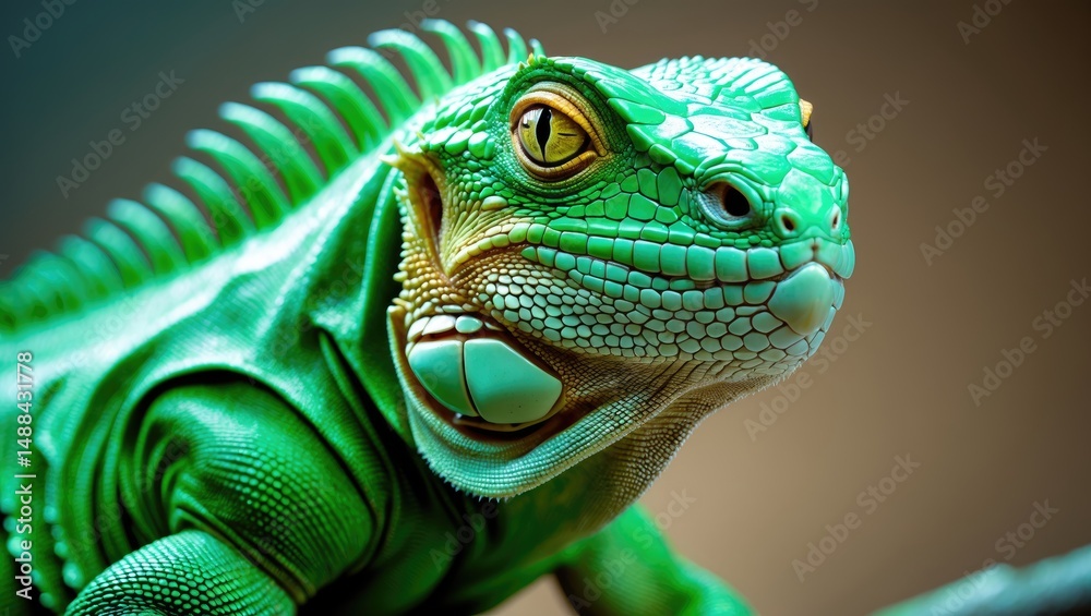 Fototapeta premium Detailed portrait of an Iguana