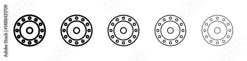 Car bearing icon concept. graphic design, logo, Web, UI.