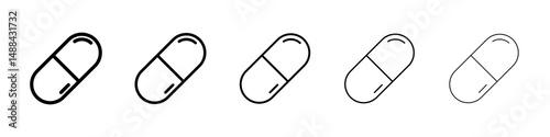 Capsules icon concept. graphic design, logo, Web, UI.