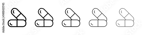 Capsule icon concept. graphic design, logo, Web, UI.