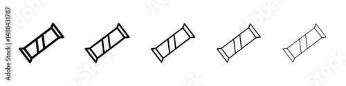 Candy-bar icon concept. graphic design, logo, Web, UI.