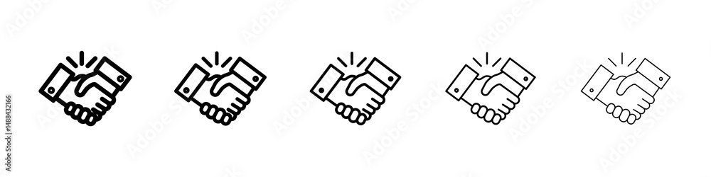 Business deal icon concept. graphic design, logo, Web, UI.