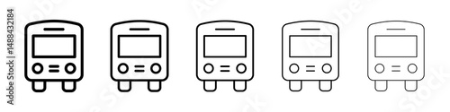 Bus icon concept. graphic design, logo, Web, UI.