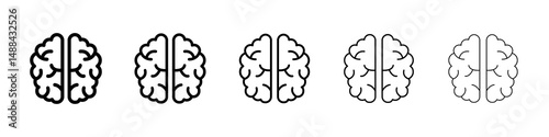 Brain icon concept. graphic design, logo, Web, UI.