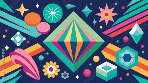 Seamless Vector Illustration with Various Patterns
