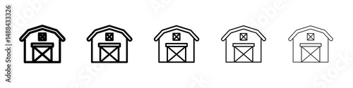 Barn icon concept. graphic design, logo, Web, UI.