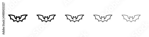 Bat icon concept. graphic design, logo, Web, UI.