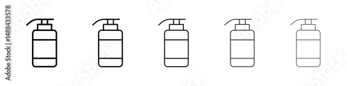 Baby shampoo icon concept. graphic design, logo, Web, UI.
