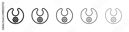 Baby bib icon concept. graphic design, logo, Web, UI.