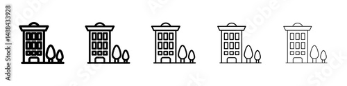 Apartment icon concept. graphic design, logo, Web, UI.