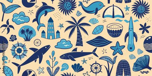 Vibrant Abstract Vector Illustration with Patterns