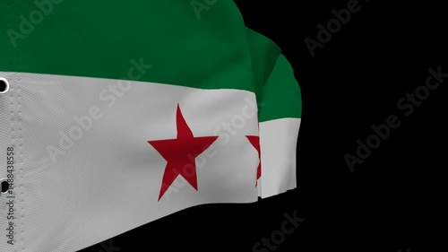 4K Animated Syria Flag Animation