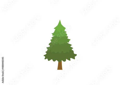 christmas tree evergreen pine fir vector emoji illustration symbol sign icon xmas 
