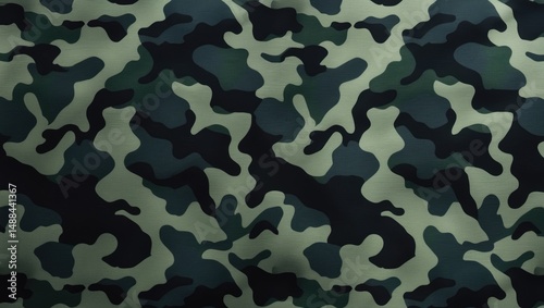 Camouflage design. Stylish camouflage material. Surface. Dark backdrop.