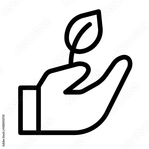Plant in Hand Icon