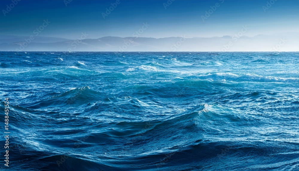 Fototapeta premium abstract blue ocean gradient background