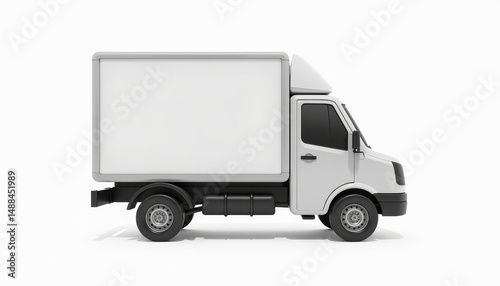 white delivery truck