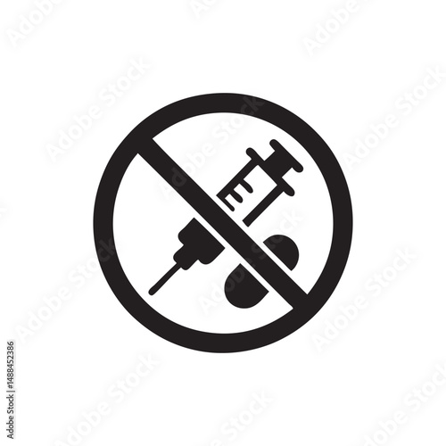 no drugs icon