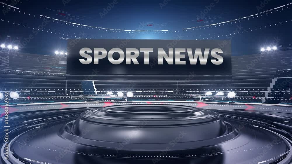3d modern animated sport news intro