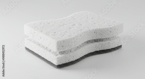 White Textured Sponge Realistic