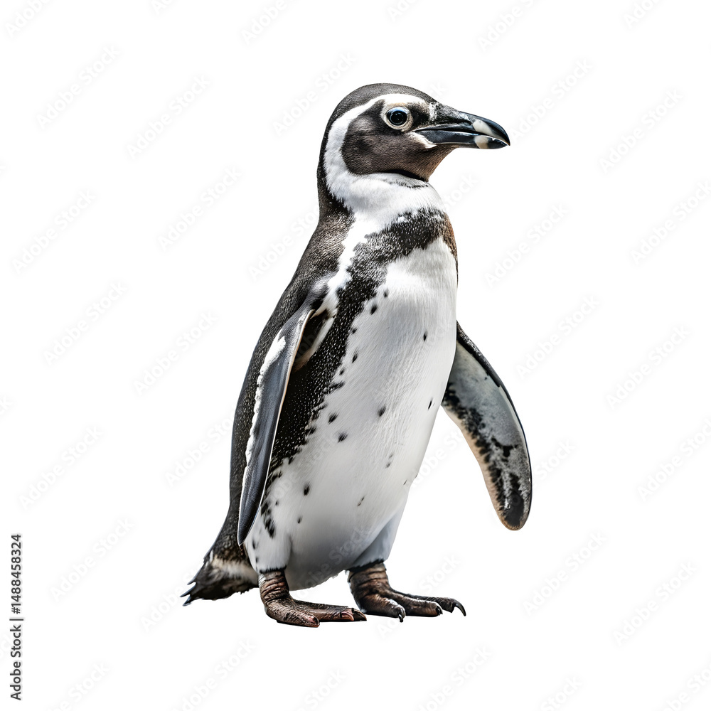 Fototapeta premium Humboldt Penguin on a transparent background