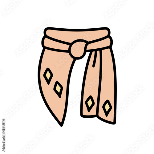 Sarong wrap accessory for swimwear and beachwear in summer style  