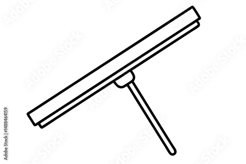 wiper icon silhouette line art vector illustration with a white background