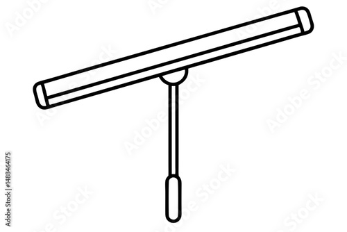 wiper icon silhouette line art vector illustration with a white background