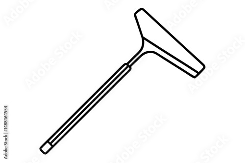 wiper icon silhouette line art vector illustration with a white background