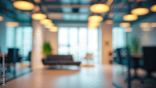 Wallpaper Mural Office background in blur, abstract blurred backdrop Torontodigital.ca