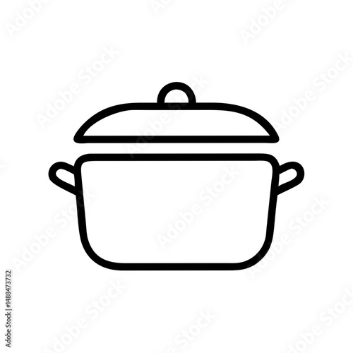 Boiling Pot Icon Representing Food Cooking and Kitchen Preparation
