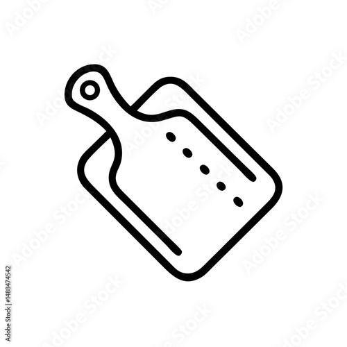 Cutting Board Icon Representing Food Preparation

